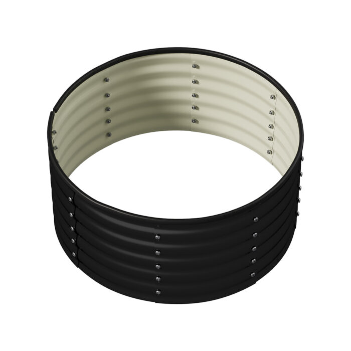 Livsip Garden Bed 90x45cm Galvanised Steel Round - Image 9