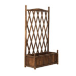 Livsip 2pc Wooden Raised Garden Bed with Trellis 64x28.5x115cm - Image 5