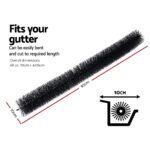 Gardeon Gutter Guard Brush 44M 92X10cm 48PCS - Image 2