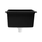 Welba Kitchen Sink 38x38cm Granite Basin Single Bowl Black - Image 7
