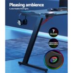 Artiss Gaming Desk Computer Desks LED Light 140CM - Image 5