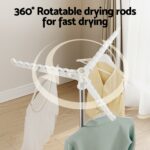 Artiss Clothes Rack Airer 2 Tier Rotatable Hanger Foldable - Image 4