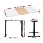 Artiss Motorised Standing Desk Sit Stand Desks 120CM - Image 2