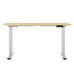 Artiss Standing Desk Motorised Dual Motor 120CM White Oak - Image 3