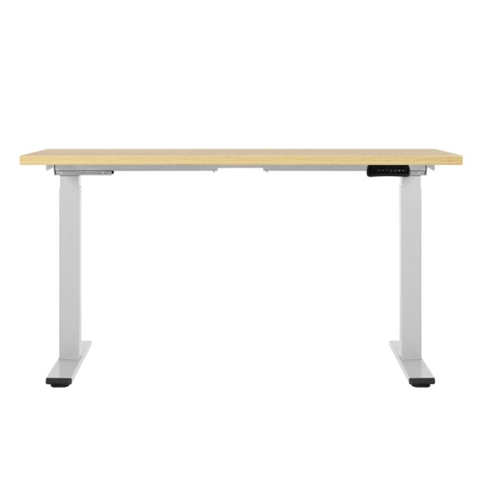 Artiss Standing Desk Motorised Dual Motor 120CM White Oak - Image 3