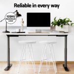 Artiss Standing Desk Motorised Electric Dual Motor White 120CM - Image 6