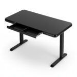 Artiss Electric Standing Desk Motorised Glass Top Black 120CM