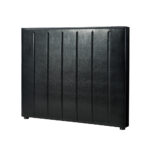 Oikiture Bed Frame Headboard King Single Size Bedhead Black Leather