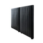 Oikiture Bed Frame Headboard Double Queen King Bedhead Black Leather - Image 7