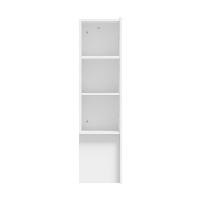 Oikiture Bed Head with Shelves King Size White - Image 2