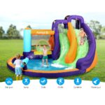 AirMyFun Inflatable Water Slide Kids Jumping Trampoline Castle Double Slide - Image 4