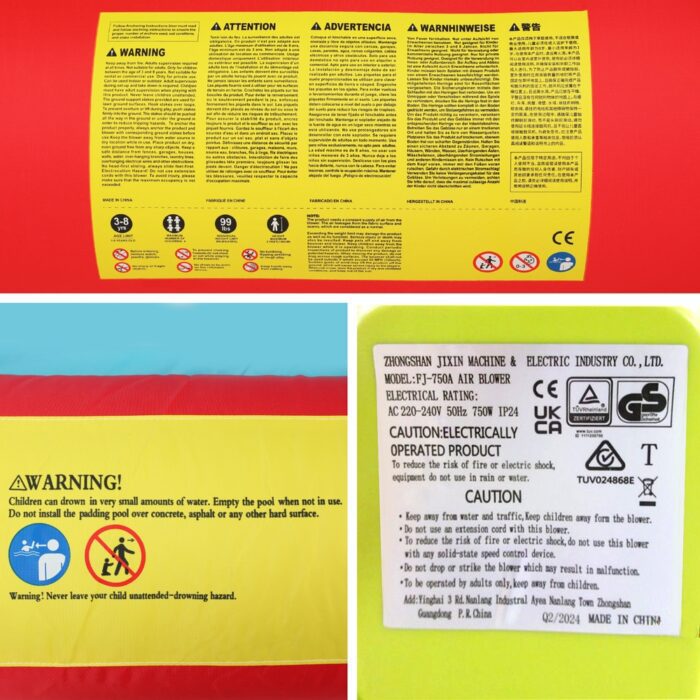 Doctor Dolphin Kids Inflatable Pool Water Slide Park Jumping Castle 575X445CM - Image 6