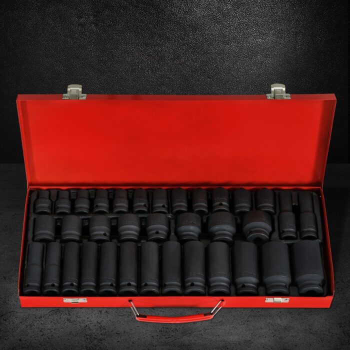 Giantz 35pcs 1/2" Drive Impact Socket Set Metric 8-32mm with Case - Image 5