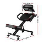 Artiss Kneeling Chair Ergonomic Office Home Knee Seat Posture Back Stretch Rest - Image 2