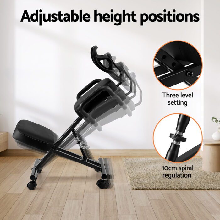 Artiss Kneeling Chair Ergonomic Office Home Knee Seat Posture Back Stretch Rest - Image 4