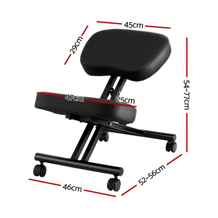 Artiss Kneeling Chair Ergonomic Office Chairs Home Knee Seat Posture Stretch Rest - Image 2
