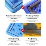 Keezi 5PCS Kids Table and Chairs Set Children Study Desk Furniture Plastic 4 Chairs - Image 6