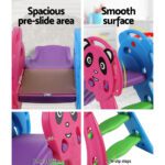 Keezi Kids Slide Set Basketball Hoop Indoor Outdoor Playground Toys 100cm Blue - Image 5