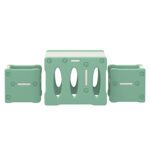 Keezi 3PCS Kids Table and Chairs Set HDPE - Image 4