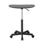 Artiss Laptop Desk Portable Height Adjustable Table Caster Wheels 60CM Black - Image 3