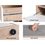 Artiss Shoe Rack Cabinet Bench 8 Pairs White Niva - Image 6