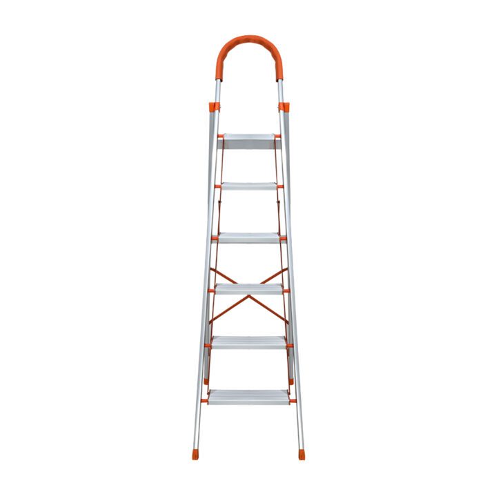 Giantz 6 Step Ladder Multi-Purpose Folding Aluminium Light Weight Non Slip Platform - Image 3