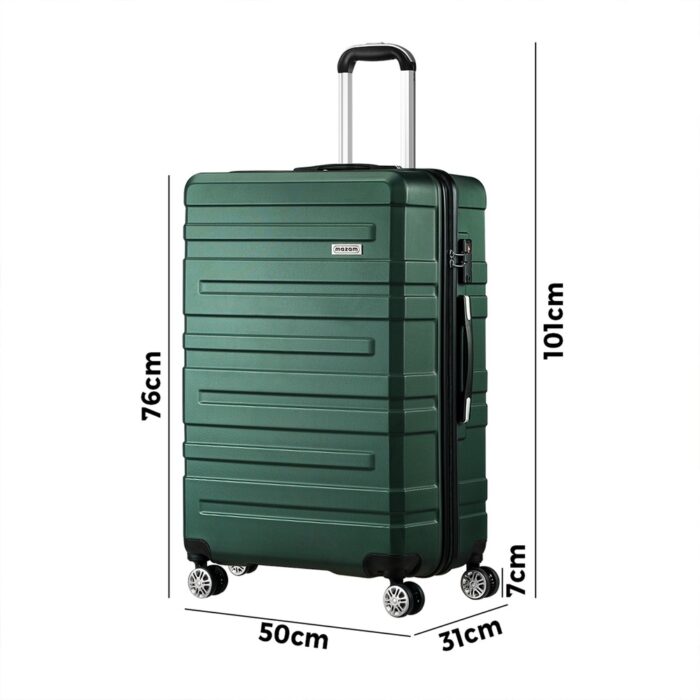 Mazam 28" Luggage Set TSA Lock Hard Case Green - Image 2