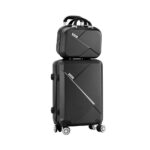 Mazam 2PCS Luggage Set TSA Lock Hard Case Black