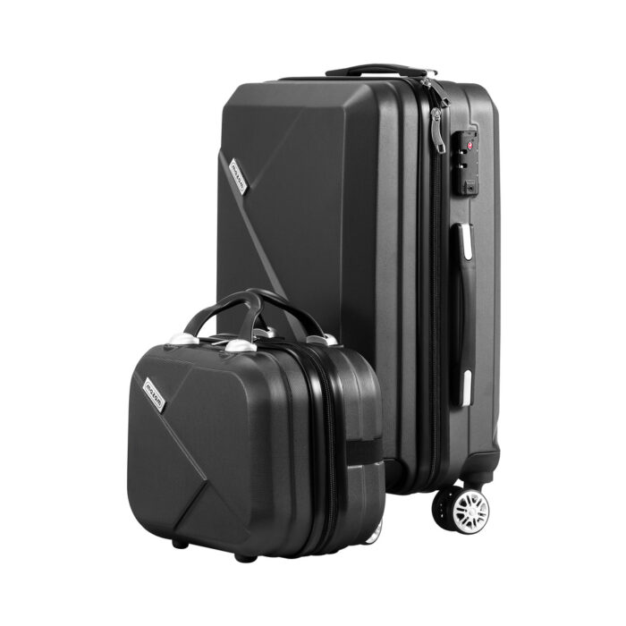Mazam 2PCS Luggage Set TSA Lock Hard Case Black - Image 4