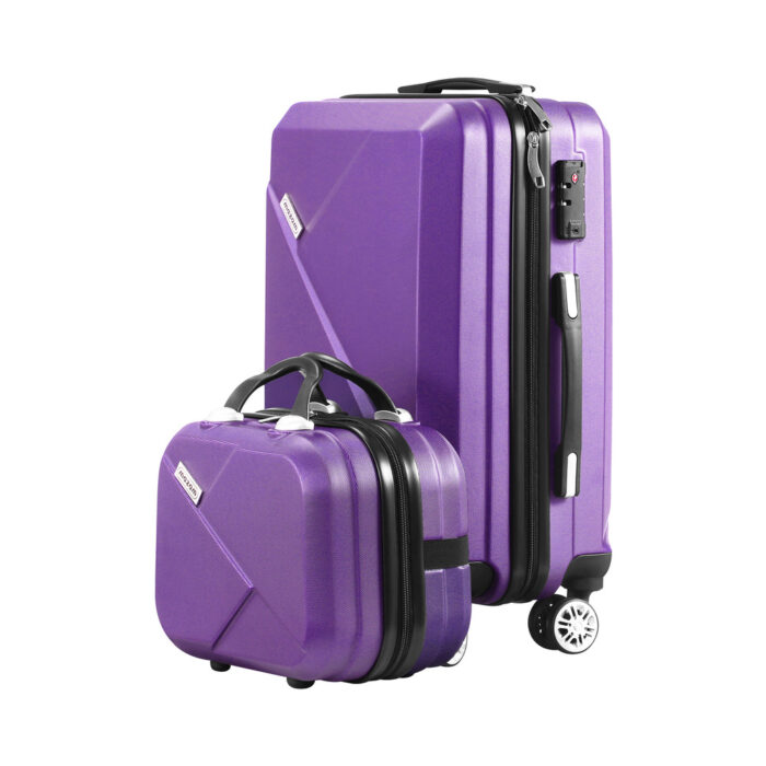 Mazam 2PCS Luggage Set TSA Lock Hard Case Purple - Image 3