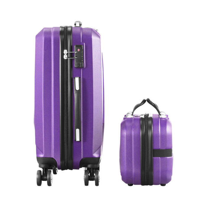 Mazam 2PCS Luggage Set TSA Lock Hard Case Purple - Image 2