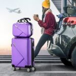 Mazam 2PCS Luggage Set TSA Lock Hard Case Purple - Image 5