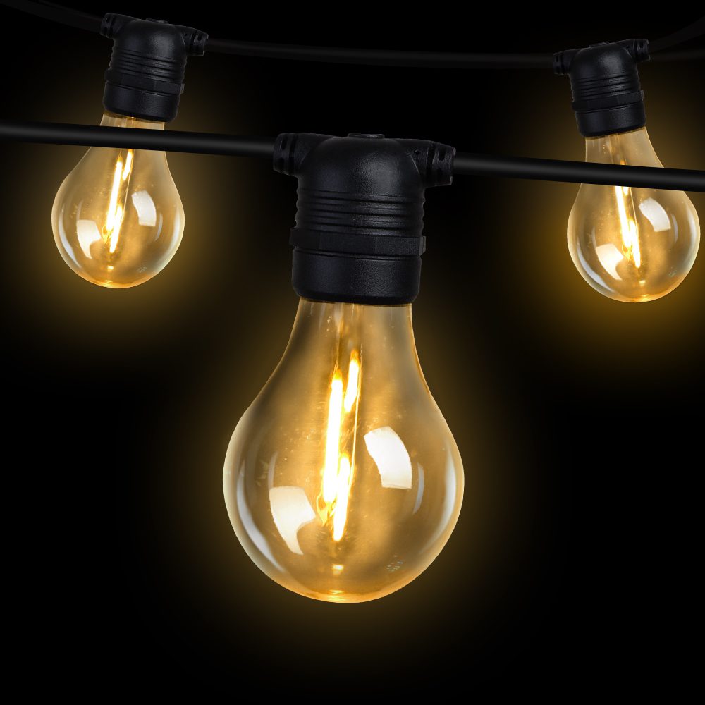 LIGHT-B-A19-60-WW-202512221248-00 59m LED Festoon String Lights Outdoor Christmas Decorations Wedding Garden Party - Image 1