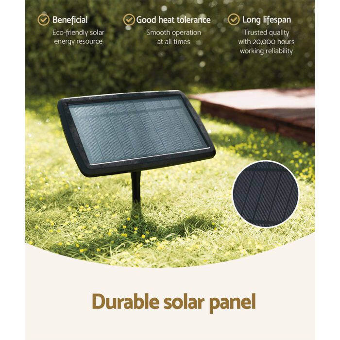 17m Solar Festoon Lights Outdoor LED String Light Wedding Christmas Party - Image 4