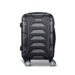 Wanderlite 20 Inch Luggage with Zipper Lock Travel Suitcase Carry On Hard Shell Luggage Case Black - Image 3