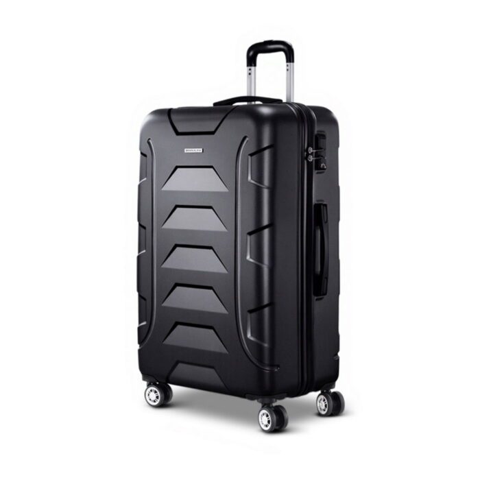 Wanderlite 28 Inch Luggage with TSA Lock Spinner Travel Suitcase Carry On Hard Shell Luggage Case Black - Image 2