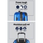 Wanderlite 20-28 Inch Luggage 2Set with TSA Lock Spinner Carry On Hard Shell Travel Suitcase Luggage Case Blue - Image 4