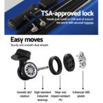 Wanderlite 20-28 Inch Luggage 2Set with TSA Lock Spinner Carry On Hard Shell Travel Suitcase Luggage Case Blue - Image 5