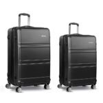 Wanderlite 2Set 20-28 Inch Luggage with TSA Lock Spinner Travel Suitcase Carry On Hard Shell Luggage Case Black - Image 3
