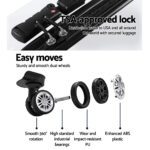 Wanderlite 20" 28" Luggage with TSA Lock Spinner Travel Suitcase Carry On Hard Shell Luggage Case White - Image 5