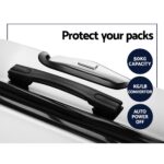 Wanderlite 20" 28" Luggage with TSA Lock Spinner Travel Suitcase Carry On Hard Shell Luggage Case White - Image 6