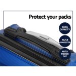 Wanderlite 20" 24" 28" Luggage with TSA Lock Spinner Travel Suitcase Carry On Hard Shell Luggage Case Blue - Image 6
