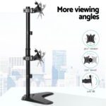 Artiss Monitor Arm Stand Dual Mount HD LED TV Bracket Holder Freestanding - Image 4