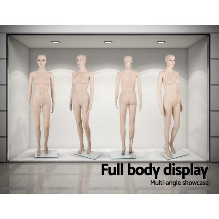 175cm Tall Full Body Female Mannequin - Skin Coloured - Image 4
