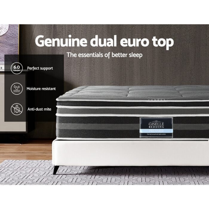 Giselle Bedding 35cm Mattress Bamboo Cover Queen - Image 4