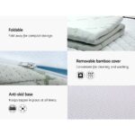 Giselle Bedding Memory Foam Mattress Topper 7-Zone 8cm Double - Image 4