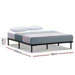 Artiss Bed Frame Queen Size Metal Bed Frame TED - Image 2
