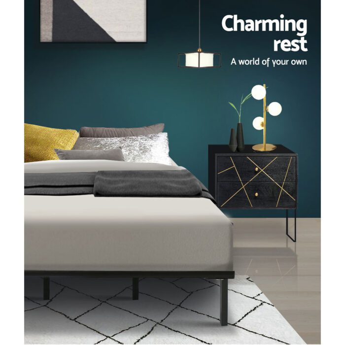Artiss Bed Frame Queen Size Metal Bed Frame TED - Image 4