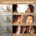 80x65cm Embellir Makeup Mirror Hollywood Vanity with LED Light White Frame - Image 5