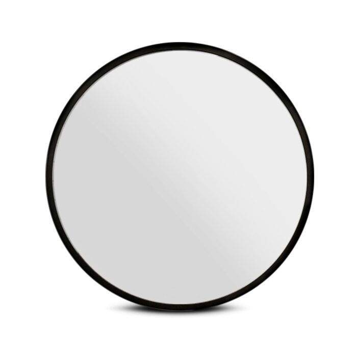 Embellir 2 Wall Mirror Makeup 60cm Home Decor Framed Mirrors Bathroom Round Black - Image 3